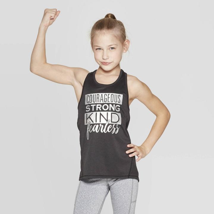 Girls' Graphic Tank Top - C9 Champion Grey Heather