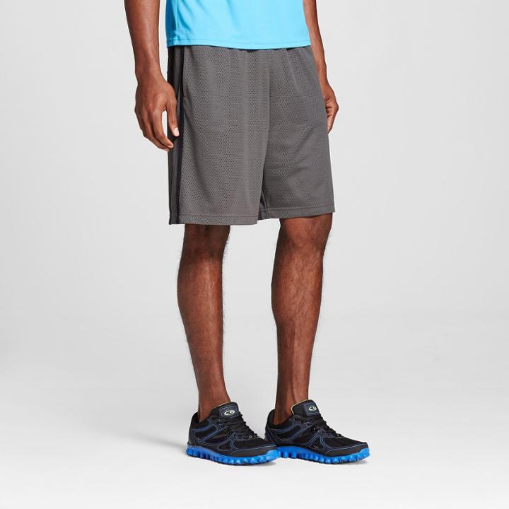 Men's Mesh Shorts - C9 Champion Railroad Gray M,