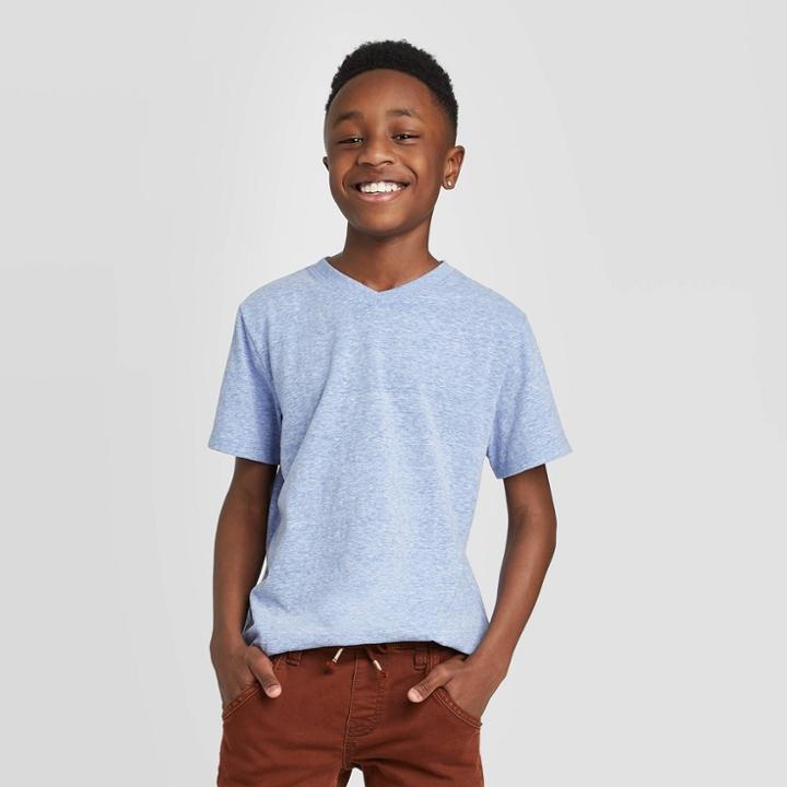 Petiteboys' Short Sleeve T-shirt - Cat & Jack Light Blue