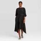 Women's Dolman 3/4 Sleeve Dress - Prologue Black