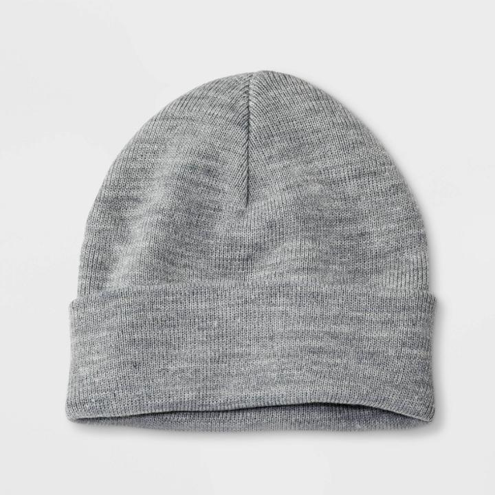 Boys' Hat - Cat & Jack Grey One Size, Light Grey Heather