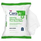 Cerave Hydrating Makeup Remover Wipes, Plant Based Facial Cleansing Wipes With Ceramides For Sensitive Skin, Fragrance-free