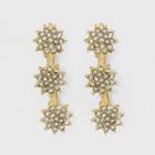 Sugarfix By Baublebar Celestial Drop Earrings With Crystal - Gold, Girl's