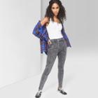 Women's Crew Neck Snap Placket Tank Top - Wild Fable Fresh White