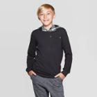 Boys' Long Sleeve Hooded T-shirt - Art Class Black