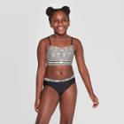 Girls' Pineapple Shine Bikini And Rashguard Set - Cat & Jack Black S, Girl's,