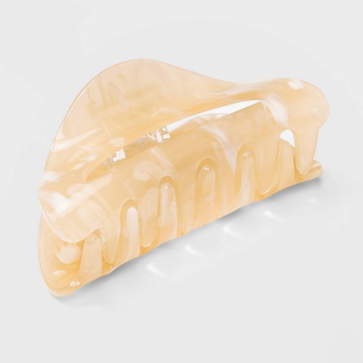 Acrylic Open Center Claw Clip - A New Day Cream