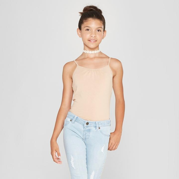 Girls' Sleeveless Favorite Cami - Cat & Jack Honey Beige