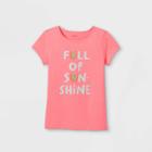 Girls' Adaptive Sunshine Graphic T-shirt - Cat & Jack Pink
