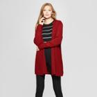 Women's Hooded Car Coat - A New Day Dark Red