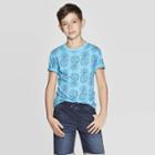 Boys' Short Sleeve All Over Print T-shirt - Cat & Jack Blue