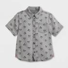 Boys' Disney Mickey Mouse Activewear Short Sleeve T-shirt - Gray 3 - Disney