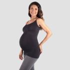 Belly Support Seamless Maternity Camisole - Isabel Maternity By Ingrid & Isabel Black