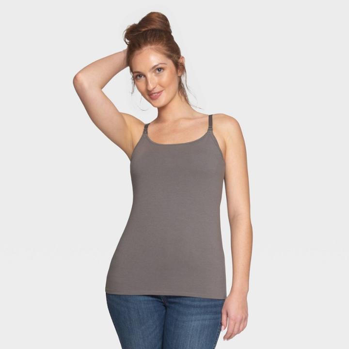 Belly Bandit Leak Resistant Nursing Maternity Tank Top - Gray