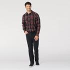Wrangler Men's Atg Flannel Lined Straight Fit Five Pocket Pants - Black