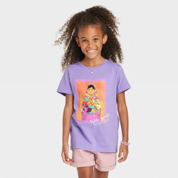 Kids' Piccolina Malala Yousafzai Short Sleeve Graphic T-shirt - Purple