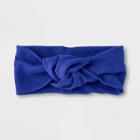 Ribbed Top Knot Headwrap - Universal Thread Blue