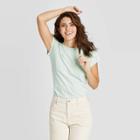 Women's Standard Fit Short Sleeve Crewneck T-shirt - Universal Thread Mint Xs, Women's, Green