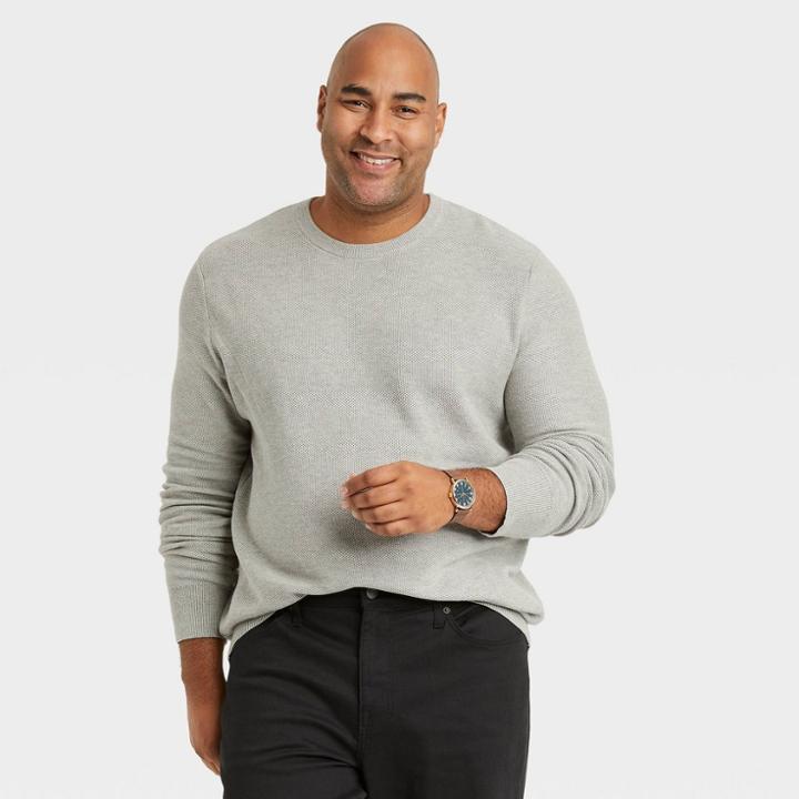 Men's Tall Regular Fit Crewneck Pullover Sweater - Goodfellow & Co