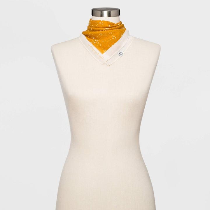 Women's Star Print Bandana - Universal Thread Gold