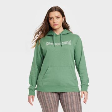 Houston White Adult Plus Size Graphic Sweatshirt - Green