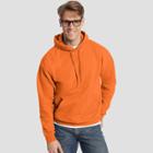 Hanes Men's Ecosmart Fleece Pullover Hooded Sweatshirt - Neon Orange