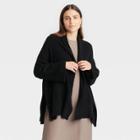 Women's Knit Wrap Jacket - A New Day Black
