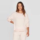 Women's Striped Perfectly Cozy Lounge Sweatshirt - Stars Above Pink S, Women's,