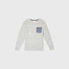 Boys' Crew Neck Sweater With Utility Pocket - Cat & Jack Gray