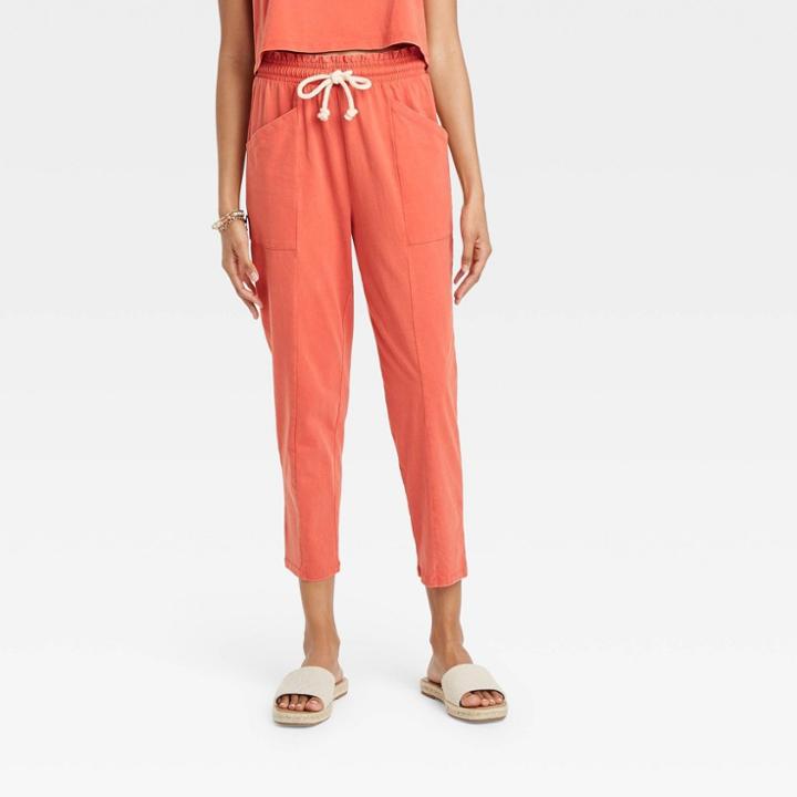 Women's Mid-rise Jogger Pants - Universal Thread Rust
