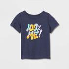 Toddler Adaptive Short Sleeve Graphic T-shirt - Cat & Jack Navy Blue