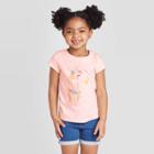Petitetoddler Girls' Short Sleeve Floral Llama T-shirt - Cat & Jack Light Pink 12m, Toddler Girl's
