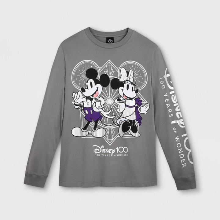 Adult Disney '100 Years Of Wonder' Long Sleeve Graphic T-shirt - L - Disney