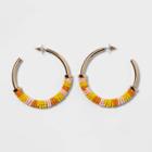 No Brand Jam + Rico Black History Month Beaded Hoop Earrings