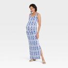 Sleeveless Knit Maternity Dress - Isabel Maternity By Ingrid & Isabel Blue
