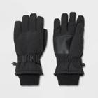 Men's Zig Zag Stitch Non-gusset Ski Gloves - Goodfellow & Co Black