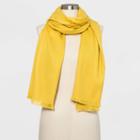 Women's Oblong Scarf - A New Day Yellow One Size, Women's