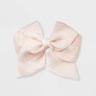 Girls' Shimmer Bow Clip - Cat & Jack Rose Gold,