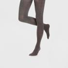 Women's 40d Opaque Tights - Xhilaration Charcoal Heather S/m, Size: Small/medium, Grey Grey
