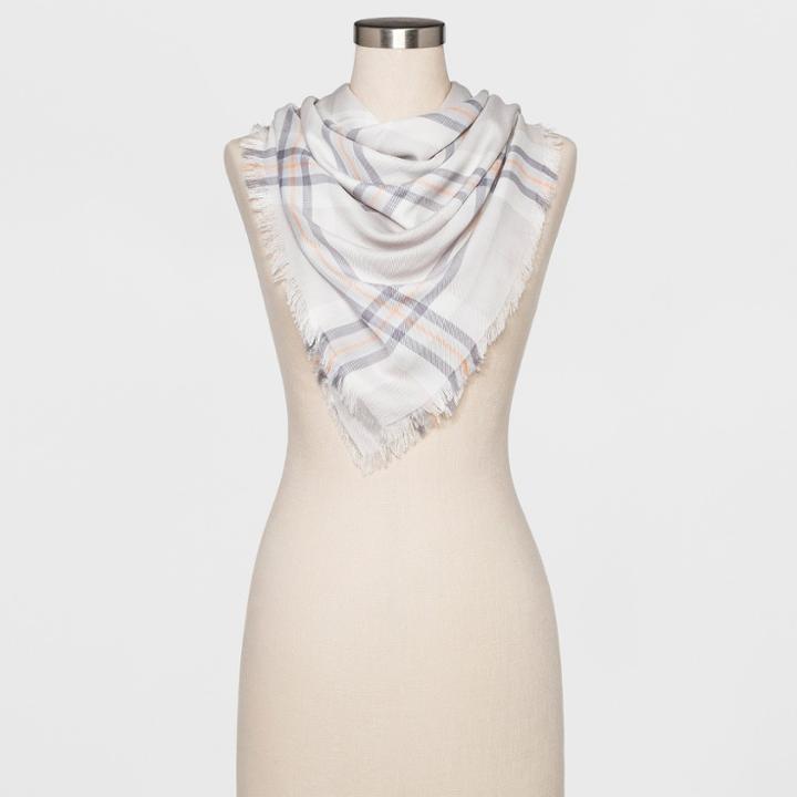 Women's Fashion Scarves Large Square - A New Day Gray