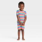 No Brand Toddler Striped Matching Family Pajama Set - Rainbow