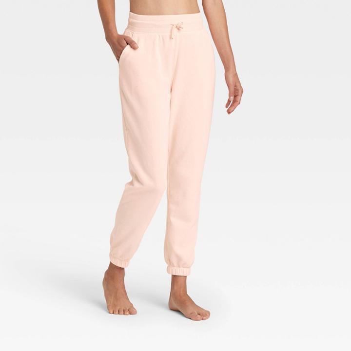 Women's Fleece Joggers 28 - All In Motion Blush Peach Xxl, Blush Pink