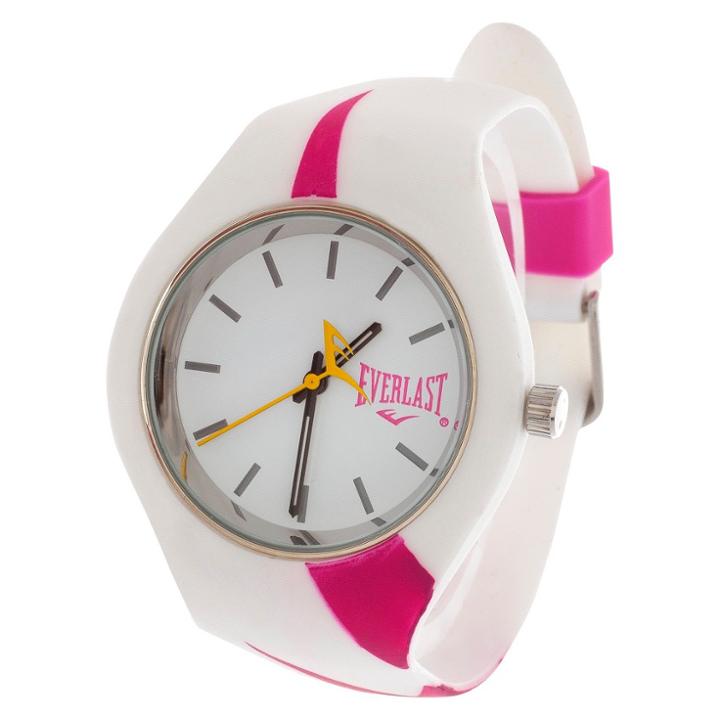Ladies' Everlast Soft Touch Rubber Strap And Case Watch - Pink