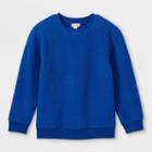 Kids' Micro Fleece Crewneck Sweatshirt - Cat & Jack Blue