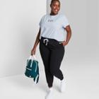 Women's Plus Size Short Sleeve Boxy Baby T-shirt - Wild Fable
