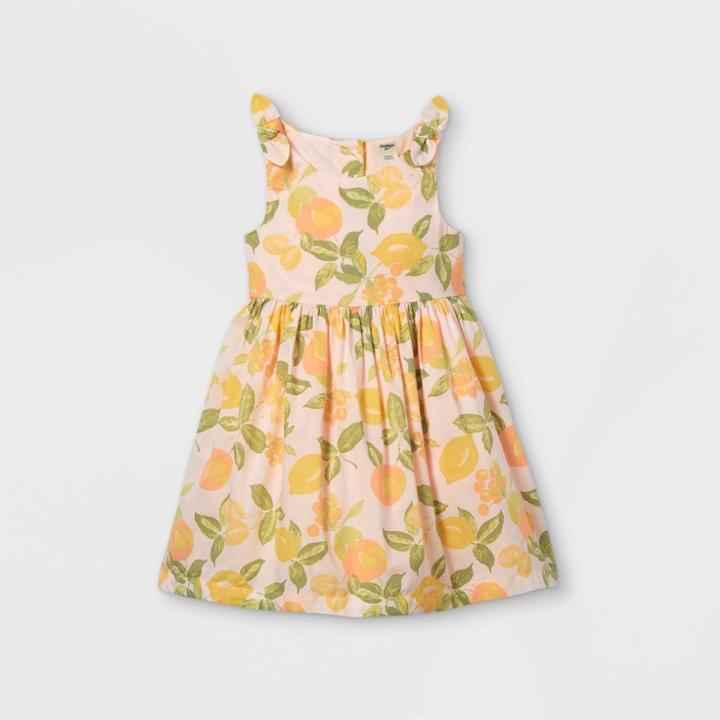 Oshkosh B'gosh Toddler Girls' Tank 'lemon' Dress - Pink