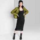 Women's Slip Dress - Wild Fable Black Zebra Print
