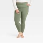 Women's Plus Size Elongate High-rise 7/8 Leggings - All In Motion Fern Green