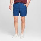 Men's 7 Seersucker Linden Flat Front Shorts - Goodfellow & Co Navy 32, Williamsburg Navy