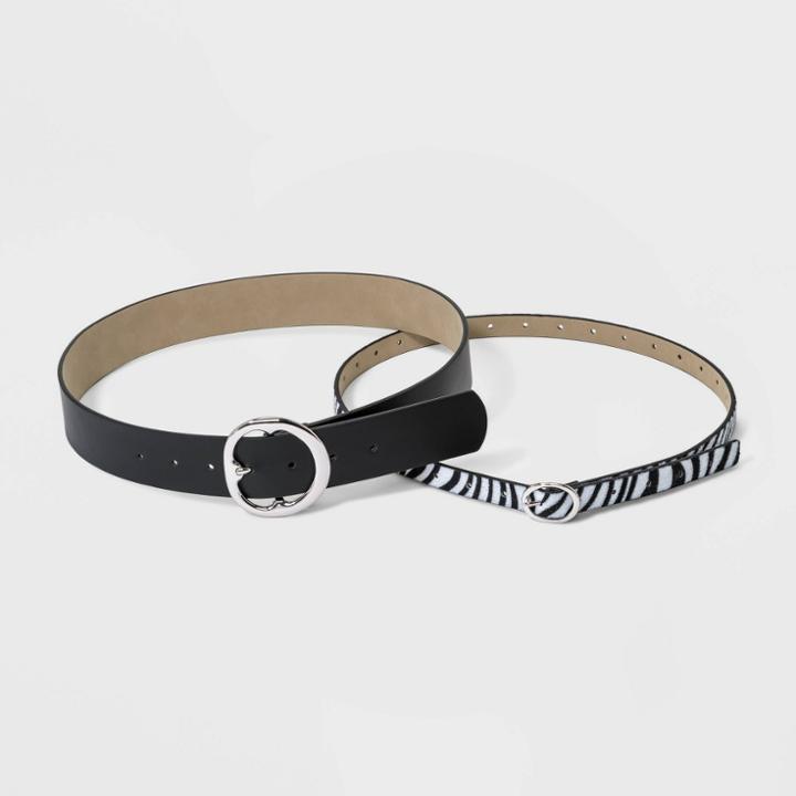 Women's 2 In 1 Waist And Hip Belt - Wild Fable Black